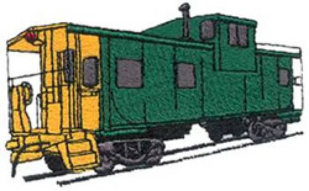 Picture of Wide-vision Caboose Machine Embroidery Design