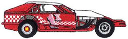 Racecar Machine Embroidery Design