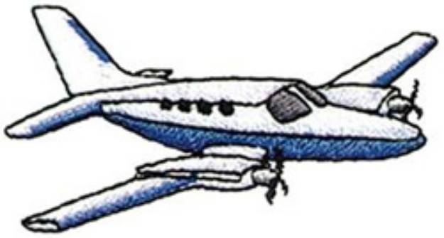 Picture of Airplane Machine Embroidery Design