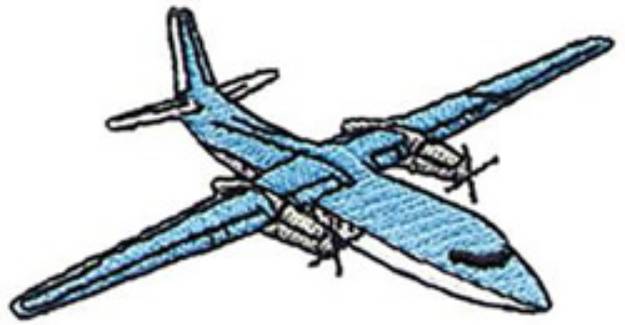 Picture of Turbo Prop Machine Embroidery Design