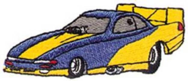 Picture of Funny Car Machine Embroidery Design