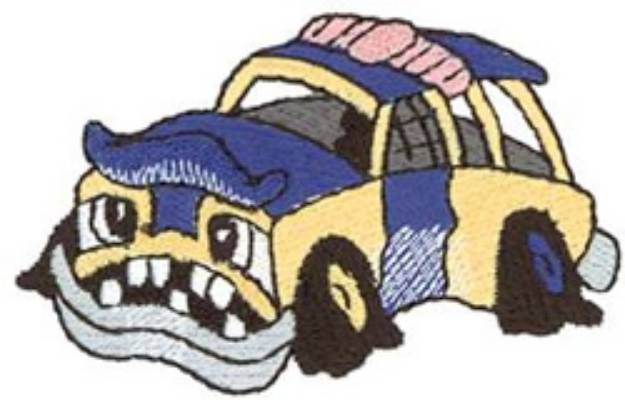 Picture of Derby Car Machine Embroidery Design