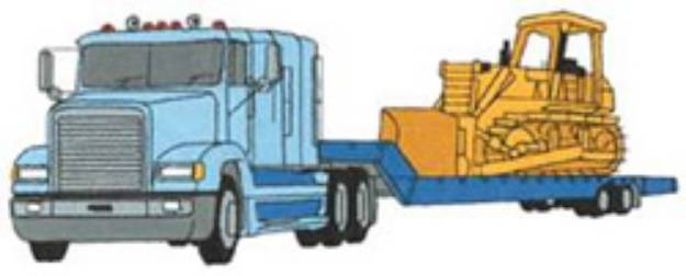 Picture of Conventional W/ Bulldozer Machine Embroidery Design