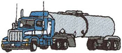 Tanker Truck Machine Embroidery Design