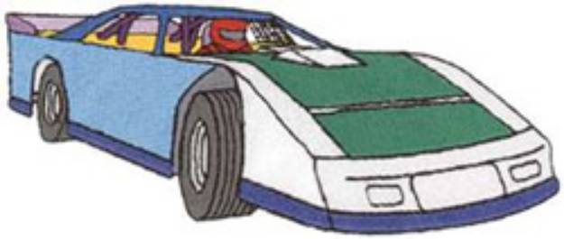 Picture of Custom Stock Car Machine Embroidery Design