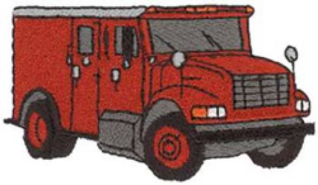 Picture of Armored Truck Machine Embroidery Design