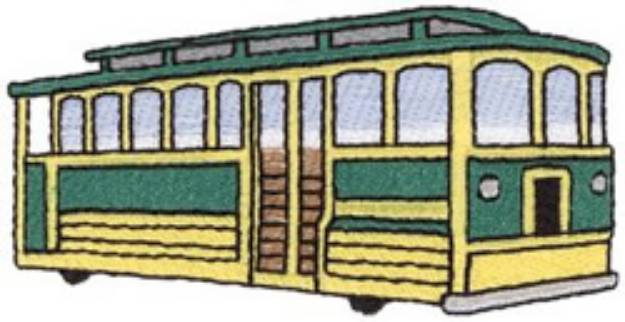 Picture of Trolly Car Machine Embroidery Design