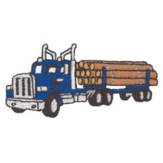 Picture of Logging Truck Machine Embroidery Design