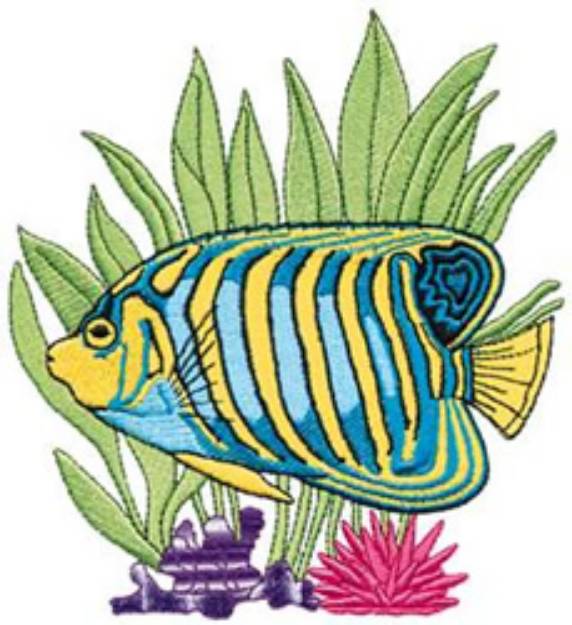 Picture of Angelfish Machine Embroidery Design