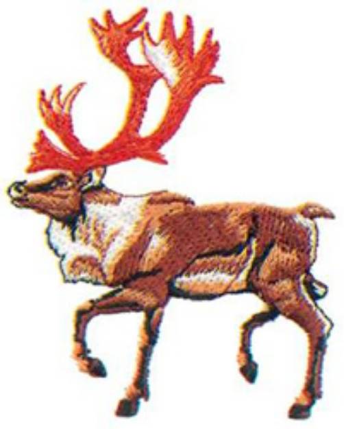 Picture of Caribou Machine Embroidery Design