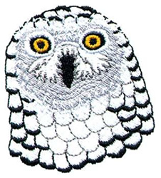 Snowy Owl Machine Embroidery Design