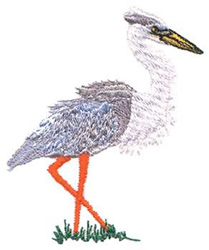 Heron Machine Embroidery Design