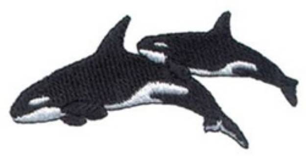 Picture of Killer Whales Machine Embroidery Design