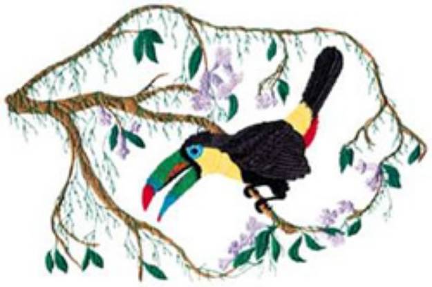 Picture of Toucan Scene Machine Embroidery Design