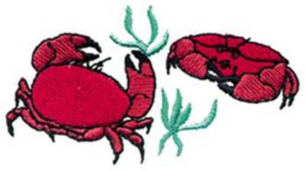 Picture of Crab Scene Machine Embroidery Design