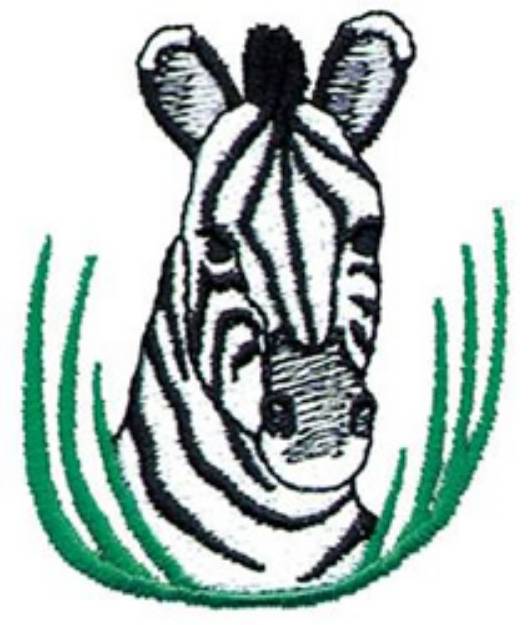 Picture of Zebra Head Machine Embroidery Design