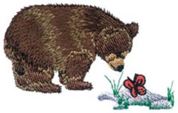 Picture of Bear Cub Machine Embroidery Design