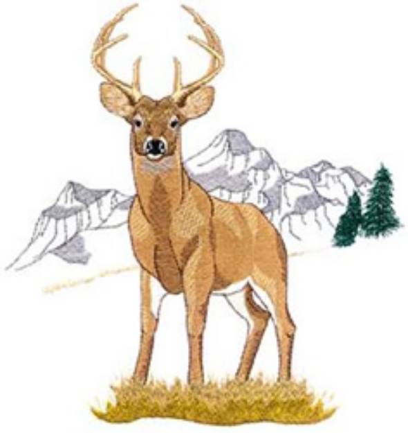 Picture of Whitetail Deer Machine Embroidery Design