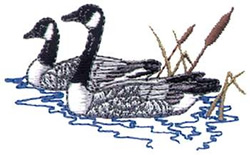 Canadian Geese Machine Embroidery Design
