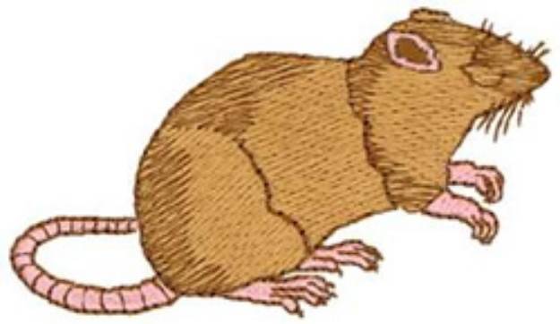 Picture of Rat Machine Embroidery Design