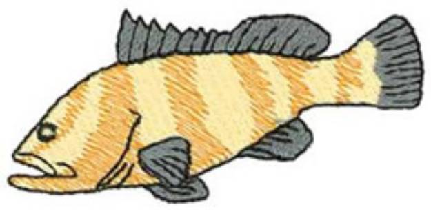 Picture of Grouper Machine Embroidery Design