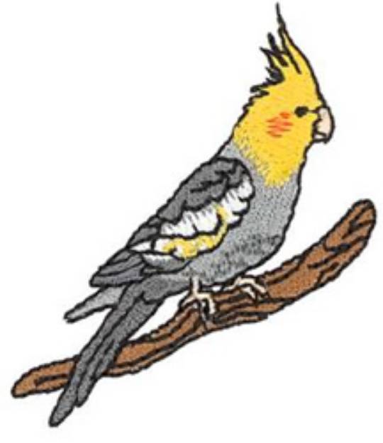 Picture of Cockatiel Machine Embroidery Design