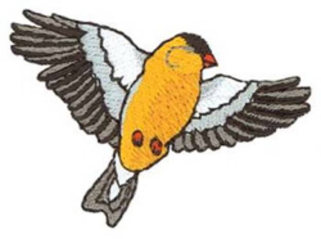 Picture of Goldfinch Machine Embroidery Design