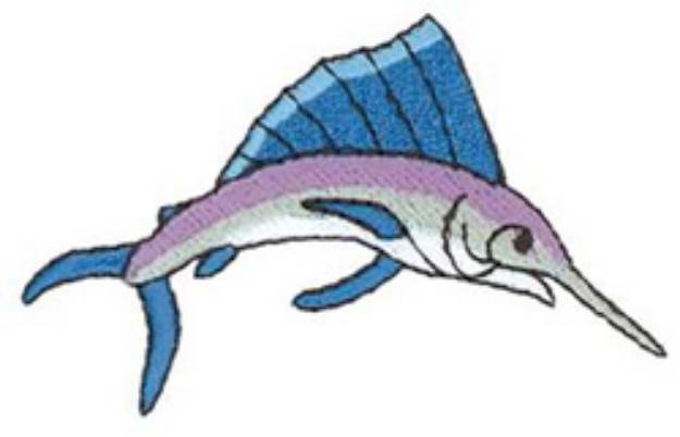 Picture of Marlin Machine Embroidery Design