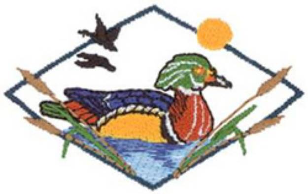 Picture of Wood Duck Machine Embroidery Design