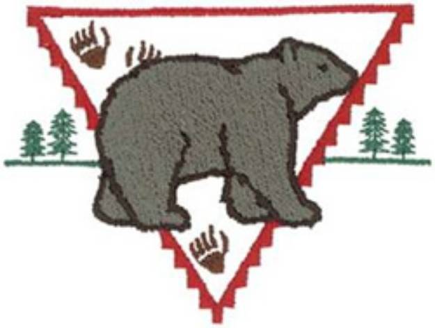 Picture of Black Bear Machine Embroidery Design