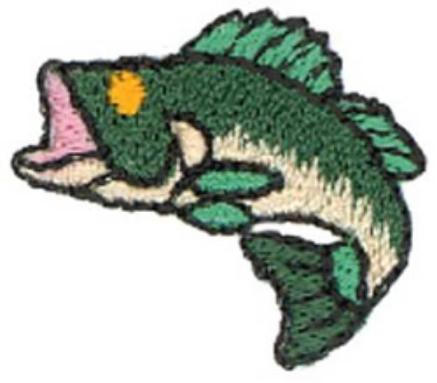 Picture of Bass Machine Embroidery Design