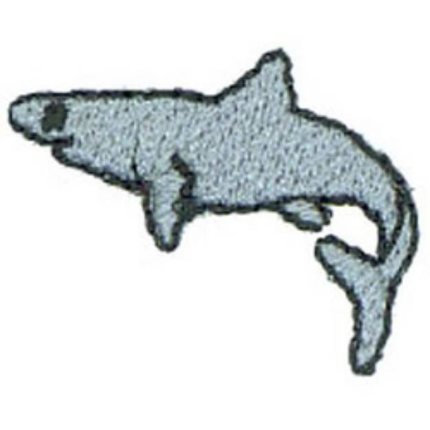 Picture of 1" Shark Machine Embroidery Design