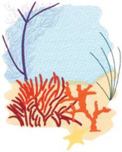 Picture of Coral Reef Machine Embroidery Design