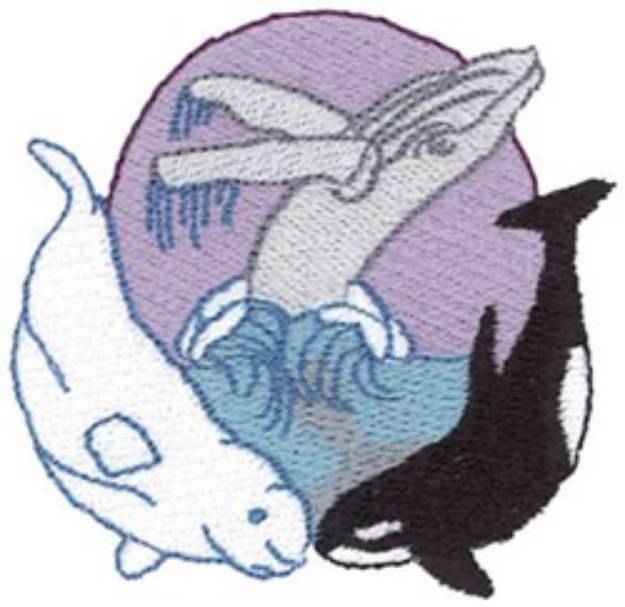 Picture of Whales Machine Embroidery Design