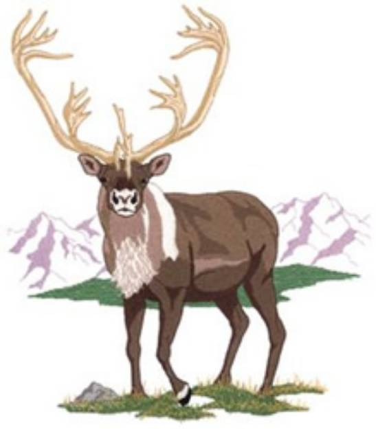 Picture of Caribou Machine Embroidery Design