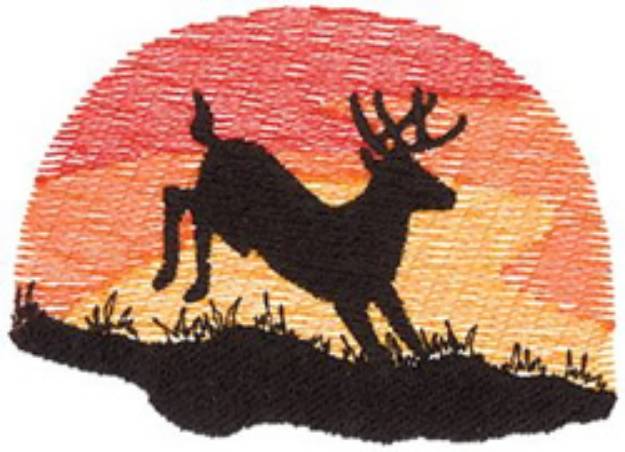 Picture of Jumping Deer Machine Embroidery Design