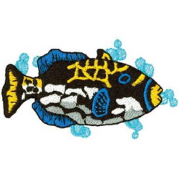 Picture of Triggerfish Machine Embroidery Design