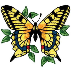 Swallowtail Butterfly Machine Embroidery Design