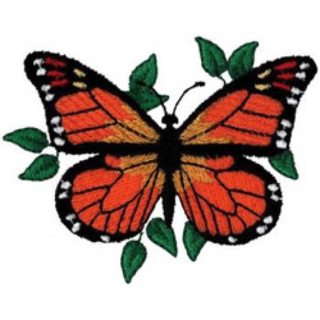 Picture of Monarch Butterfly Machine Embroidery Design