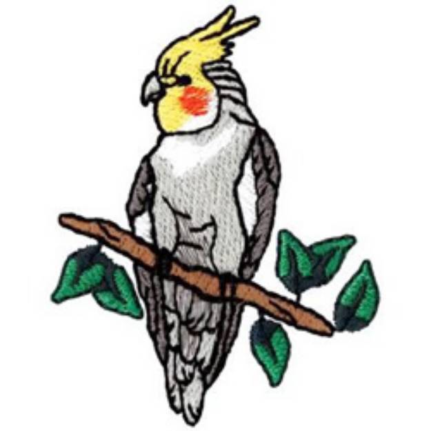 Picture of Cockatiel Machine Embroidery Design