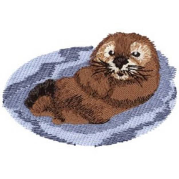 Picture of Sea Otter Pup Machine Embroidery Design