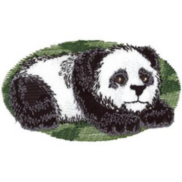 Picture of Panda Cub Machine Embroidery Design