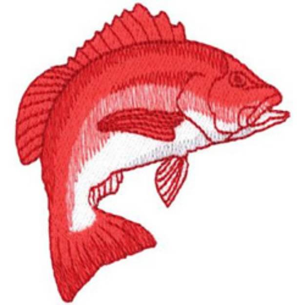 Picture of Red Snapper Machine Embroidery Design