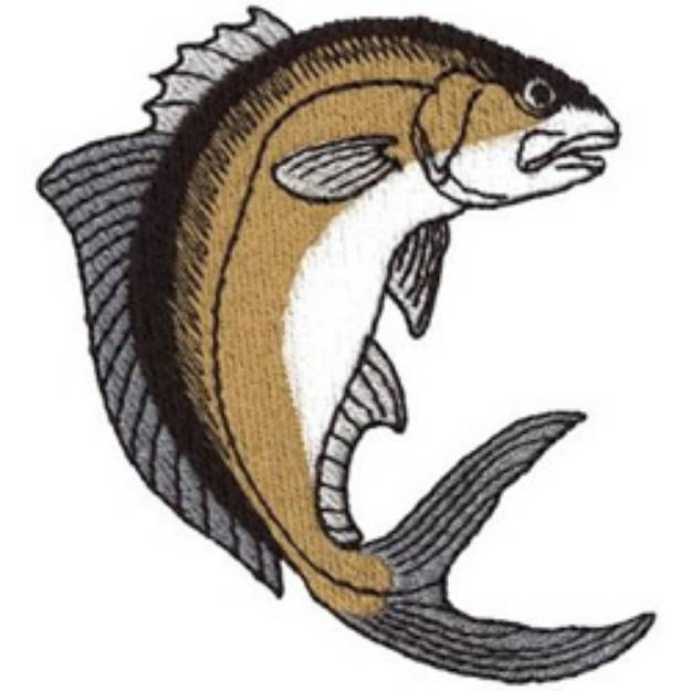 Picture of Amberjack Machine Embroidery Design