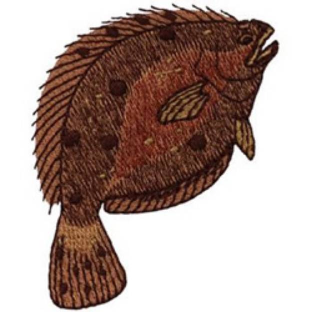 Picture of Flounder Machine Embroidery Design