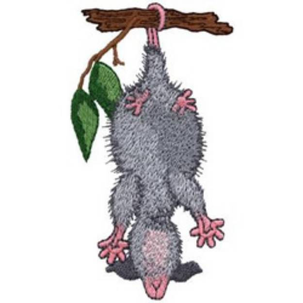 Picture of Opossum Machine Embroidery Design