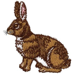 European Rabbit Machine Embroidery Design