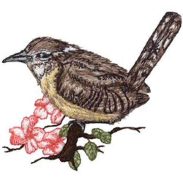 Picture of Carolina Wren Machine Embroidery Design