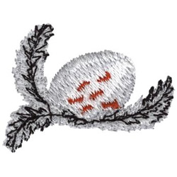 A Bird Egg Machine Embroidery Design
