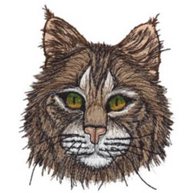 Picture of Bobcat Head Machine Embroidery Design